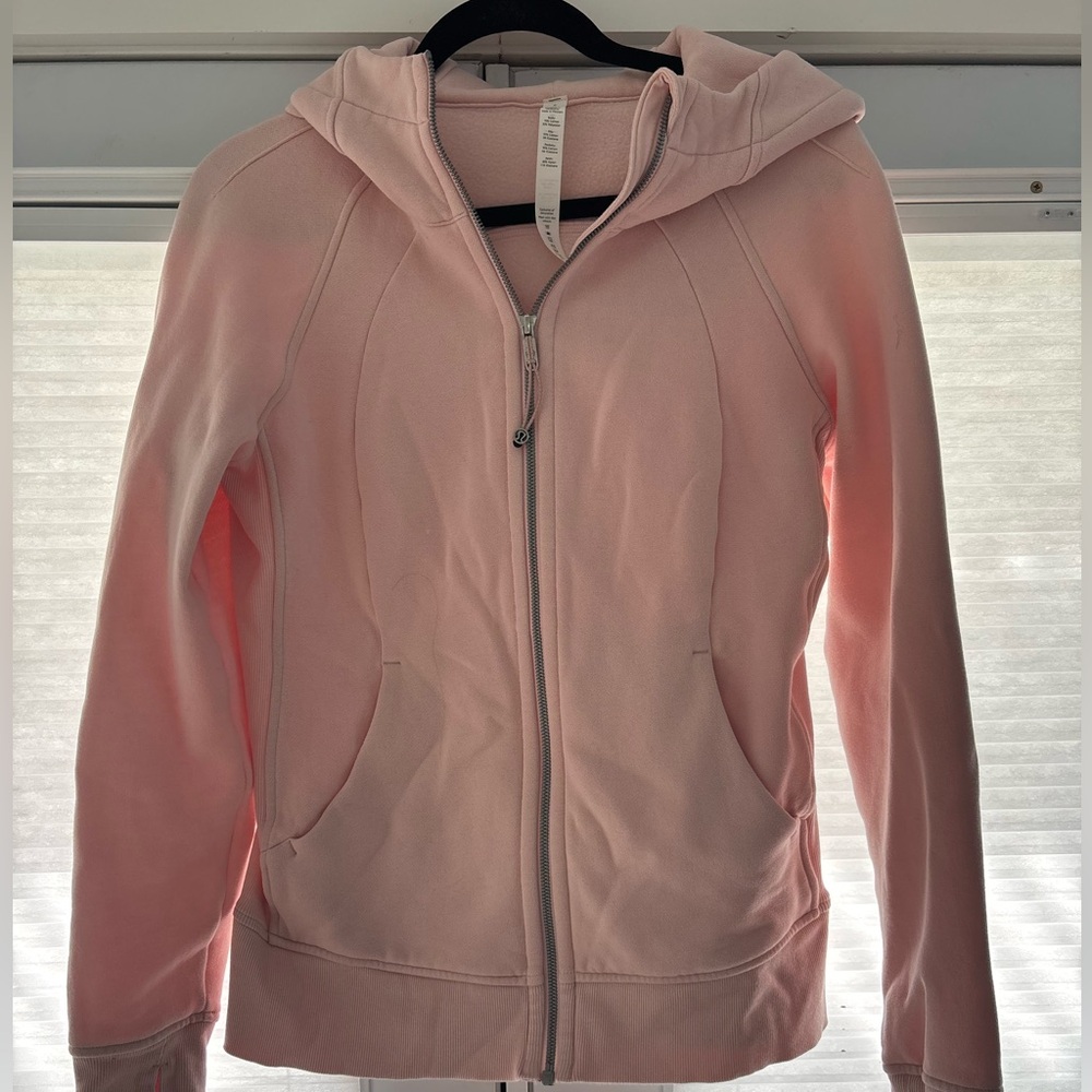 lululemon athletica Light Pink Scuba Zip-Up